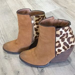 Very Volatile Brown Leather Upper Boots